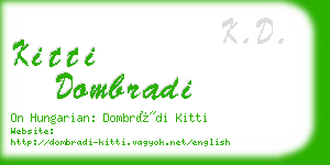 kitti dombradi business card